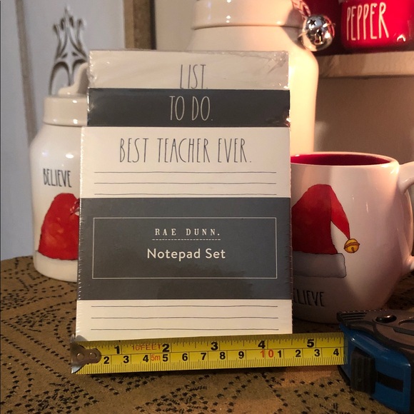 Rae Dunn LIST. TO DO. BEST TEACHER EVER. Notepad Set of 3 - Picture 9 of 10